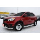 Пороги с площадкой D 60,3 AllEst SSANG YONG ACTYON ACT-13.04